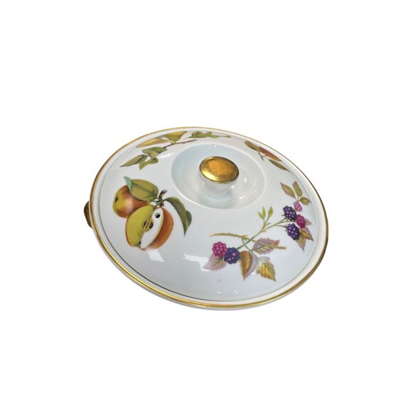 Royal Worcester Vtg England white fruit ceramic cookware 2"x8" SKU 9155 - Picture 16 of 16